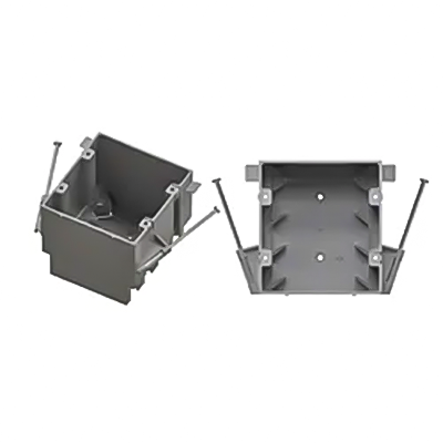 P068 美国 36 铜合金两路新工作开关/插座盒，带固定钉 2.68 英寸深 x 3 英寸宽 x 3.35 英寸长